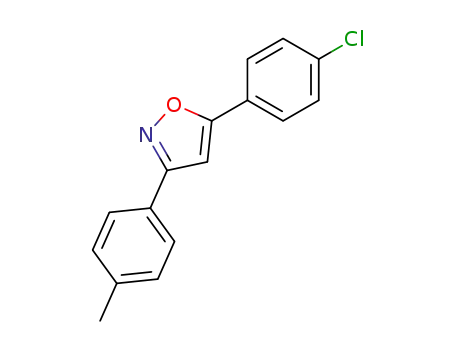 Molecular Structure of 65205-53-0 (Isoxazole, 5-(4-chlorophenyl)-3-(4-methylphenyl)-)