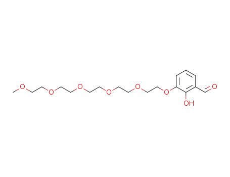 Molecular Structure of 155990-23-1 (2-Hydroxy-3-[2-(2-{2-[2-(2-methoxy-ethoxy)-ethoxy]-ethoxy}-ethoxy)-ethoxy]-benzaldehyde)