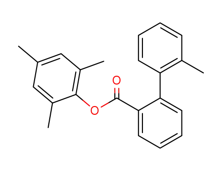 Molecular Structure of 137600-76-1 ([1,1'-Biphenyl]-2-carboxylic acid, 2'-methyl-, 2,4,6-trimethylphenyl ester)