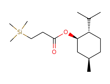 3-trimethylsilanyl-propionic acid-((1<i>R</i>)-menthyl ester)