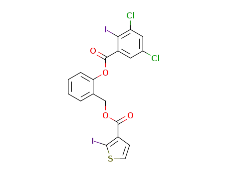 2-Iodo-thiophene-3-carboxylic acid 2-(3,5-dichloro-2-iodo-benzoyloxy)-benzyl ester