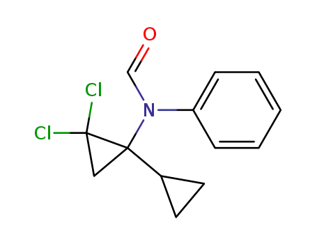 Molecular Structure of 146935-64-0 (Formamide, N-(2,2-dichloro-1-cyclopropylcyclopropyl)-N-phenyl-)