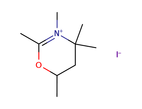4H-1,,3-Oxazinium, 5,6-dihydro-2,3,4,4,6-pentamethyl-, iodide cas  36884-27-2