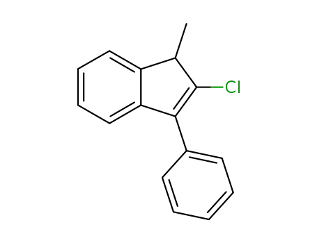 Molecular Structure of 88069-74-3 (1H-Indene, 2-chloro-1-methyl-3-phenyl-)