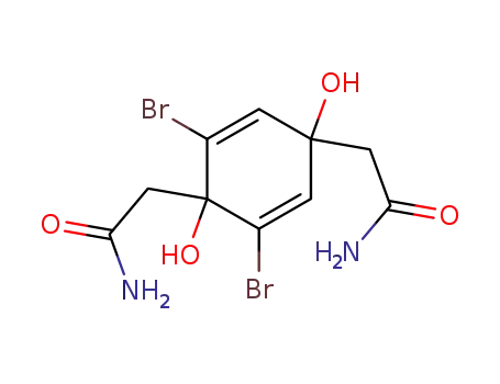 2-(2,6-Dibromo-4-carbamoylmethyl-1,4-dihydroxy-cyclohexa-2,5-dienyl)-acetamide