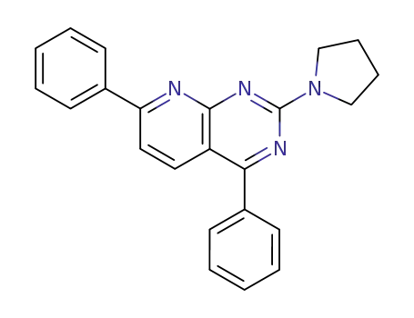 4,7-Diphenyl-2-pyrrolidino-pyrido<2,3-d>pyrimidin