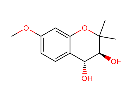 2H-1-Benzopyran-3,4-diol,3,4-dihydro-7-methoxy-2,2-dimethyl-, (3S-trans)- (9CI)