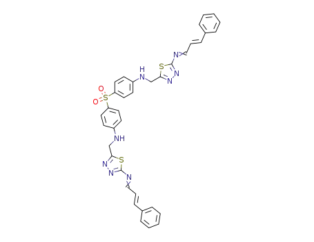 C<sub>36</sub>H<sub>30</sub>N<sub>8</sub>O<sub>2</sub>S<sub>3</sub>