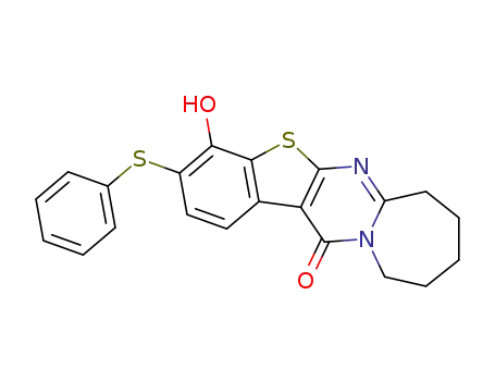 8-hydroxy-7-phenylthio-2,3-pentamethylene-4-oxo-3,4-dihydrobenzothieno<2,3-d>pyrimidine