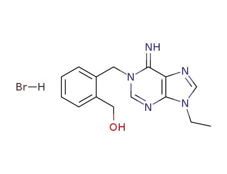 9-ethyl-1-<(2-hydroxymethyl)benzyl>adenine hydrobromide