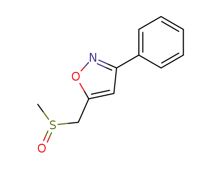 Isoxazole, 5-[(methylsulfinyl)methyl]-3-phenyl-
