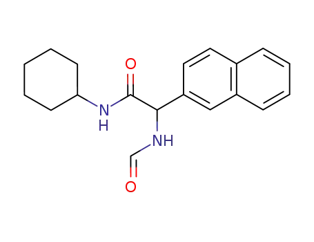 Molecular Structure of 128243-50-5 (N-Cyclohexyl-2-formylamino-2-naphthalen-2-yl-acetamide)