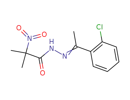 (E)-2-Methyl-2-nitropropanoic acid (1-(2-chlorophenyl)ethylidene)hydrazide