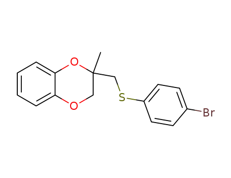 2-p-Bromphenylthiomethyl-2-methyl-2,3-dihydrobenzo-1,4-dioxin