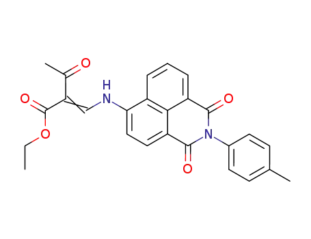 ethyl β-N-(p-tolyl)naphthalimide-4-amino-α-(aceto)acrylate