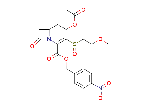 4-Acetoxy-3-(2-methoxy-ethanesulfinyl)-8-oxo-1-aza-bicyclo[4.2.0]oct-2-ene-2-carboxylic acid 4-nitro-benzyl ester