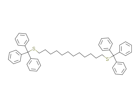 Molecular Structure of 102435-91-6 (1,12-Bis(triphenylmethylthio)dodecan)