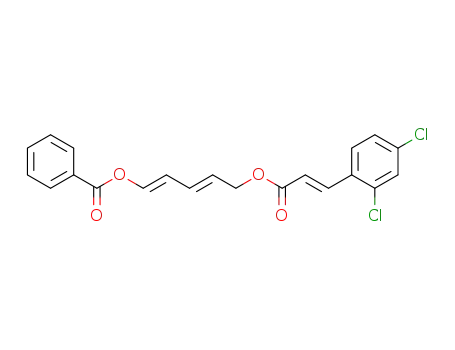 2-Propenoic acid, 3-(2,4-dichlorophenyl)-,
5-(benzoyloxy)-2,4-pentadienyl ester, (E,E,E)-
