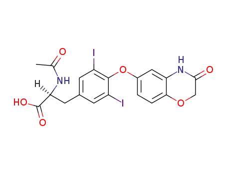 <i>N</i>-acetyl-3,5-diiodo-<i>O</i>-(3-oxo-3,4-dihydro-2<i>H</i>-benzo[1,4]oxazin-6-yl)-<i>L</i>-tyrosine