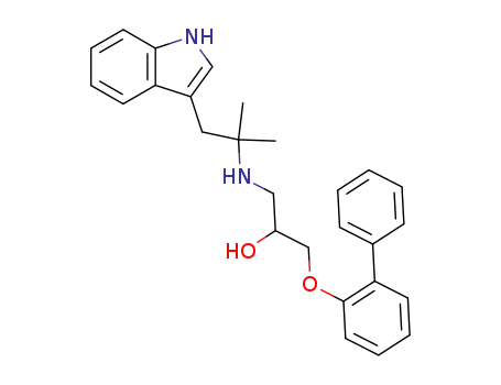 1-(Biphenyl-2-yloxy)-3-[2-(1H-indol-3-yl)-1,1-dimethyl-ethylamino]-propan-2-ol