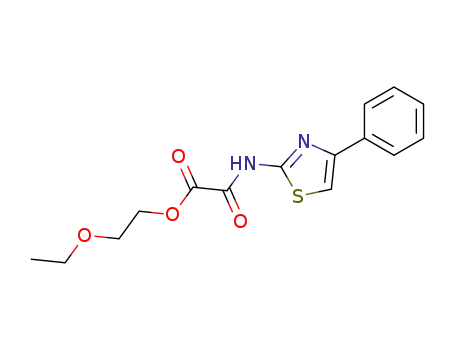 Molecular Structure of 81529-70-6 (2-Ethoxyethyl N-(4-phenylthiazol-2-yl)oxamate)