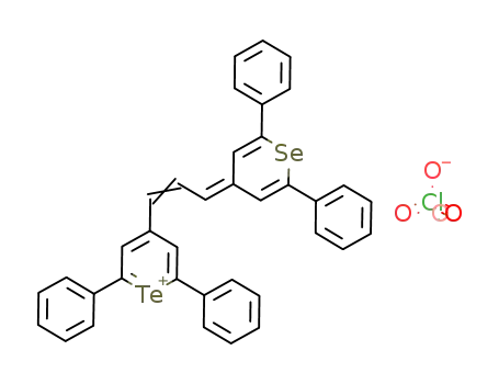 4-[(Z)-3-(2,6-Diphenyl-selenopyran-4-ylidene)-propenyl]-2,6-diphenyl-telluropyranylium; perchlorate