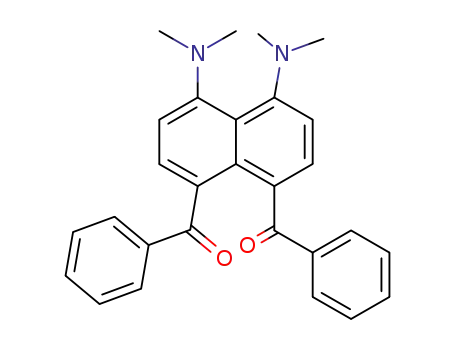 Molecular Structure of 140367-43-7 (Methanone, [4,5-bis(dimethylamino)-1,8-naphthalenediyl]bis[phenyl-)