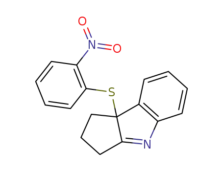 Molecular Structure of 82250-32-6 (8b-(2-Nitro-phenylsulfanyl)-1,2,3,8b-tetrahydro-cyclopenta[b]indole)