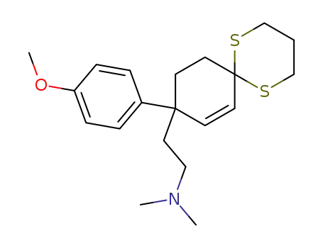 {2-[9-(4-Methoxy-phenyl)-1,5-dithia-spiro[5.5]undec-7-en-9-yl]-ethyl}-dimethyl-amine