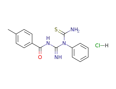 N-[Imino-(1-phenyl-thioureido)-methyl]-4-methyl-benzamide; hydrochloride