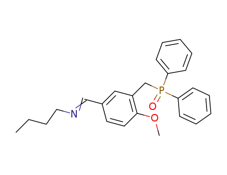 Butyl-[1-[3-(diphenyl-phosphinoylmethyl)-4-methoxy-phenyl]-meth-(Z)-ylidene]-amine