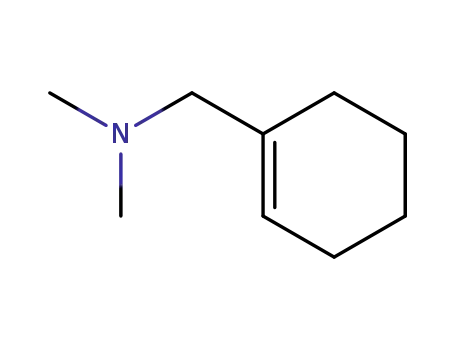 Molecular Structure of 31171-59-2 (N,N-dimethyl-1-cyclohexenylmethylamine)