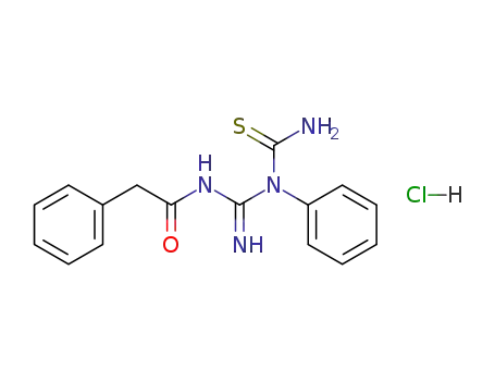 N-[Imino-(1-phenyl-thioureido)-methyl]-2-phenyl-acetamide; hydrochloride