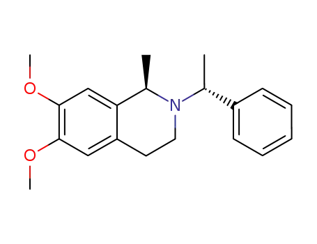 (1R,1′R)-(+)-6,7-dimethoxy-1-methyl-2-(1-phenylethyl)-1,2,3,4-tetrahydroisoquinoline