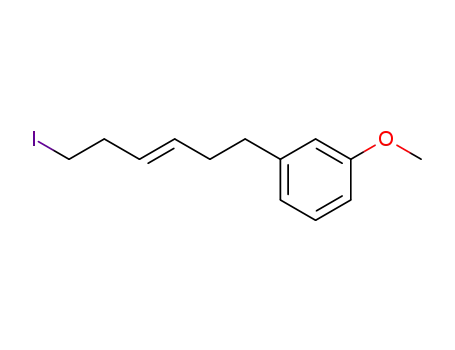 Benzene, 1-(6-iodo-3-hexenyl)-3-methoxy-, (E)-