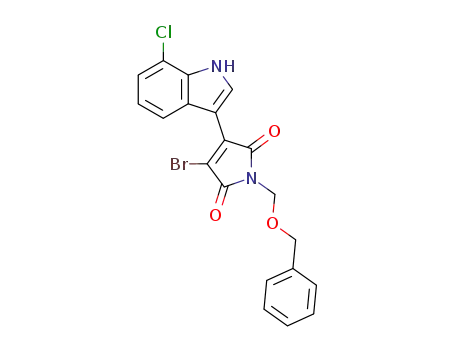 1-Benzyloxymethyl-3-bromo-4-(7-chloro-1H-indol-3-yl)-pyrrole-2,5-dione
