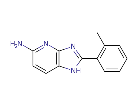 Molecular Structure of 75007-88-4 (2-(2-methylphenyl)-1H-imidazo[4,5-b]pyridin-5-amine)