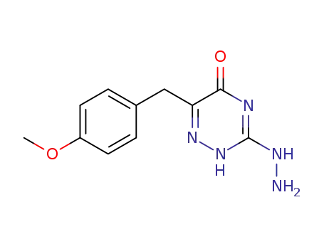3-hydrazino-6-(4-methoxybenzyl)-1,2,4-triazin-5(2H)-one