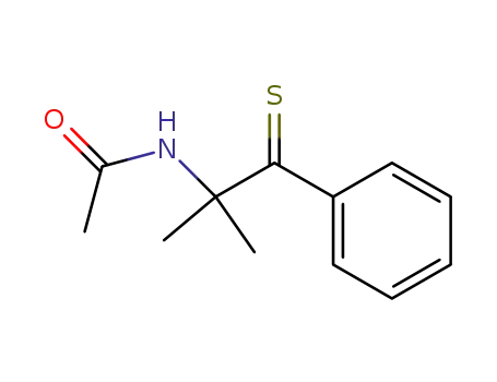 Molecular Structure of 89873-94-9 (Acetamide, N-(1,1-dimethyl-2-phenyl-2-thioxoethyl)-)