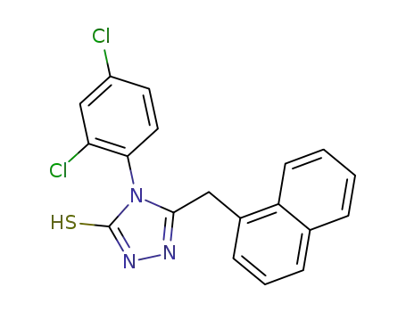 4-(2,4-Dichloro-phenyl)-5-naphthalen-1-ylmethyl-4H-[1,2,4]triazole-3-thiol