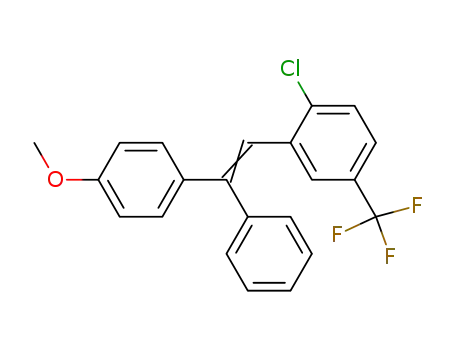 1-<2-Chlor-5-trifluormethyl-phenyl>-2-<4-methoxy-phenyl>-2-phenyl-aethylen