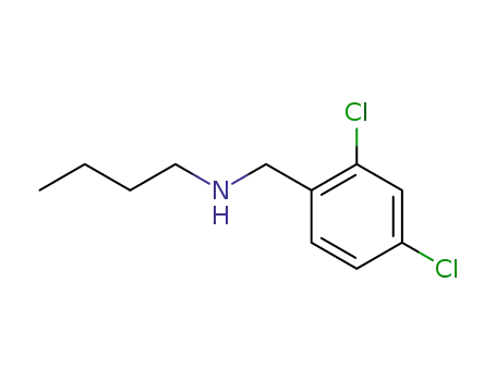 Molecular Structure of 22704-59-2 (N-(2,4-dichlorobenzyl)butan-1-amine)