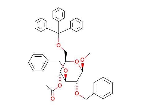 methyl 2,3-di-O-benzyl-4-O-acetyl-6-O-trityl-β-D-glucopyranoside