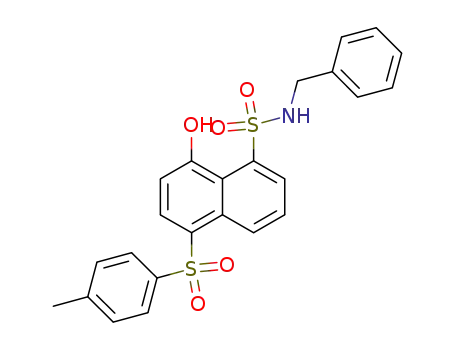 8-Hydroxy-5-(toluene-4-sulfonyl)-naphthalene-1-sulfonic acid benzylamide