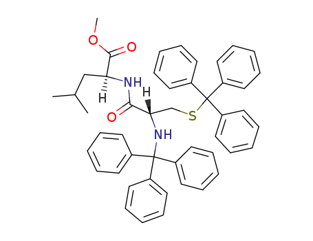Molecular Structure of 35959-79-6 (methyl N,S-ditritylcysteinylleucinate)