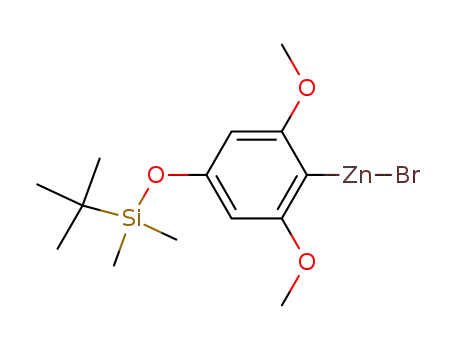 Molecular Structure of 96700-98-0 (C<sub>14</sub>H<sub>23</sub>BrO<sub>3</sub>SiZn)