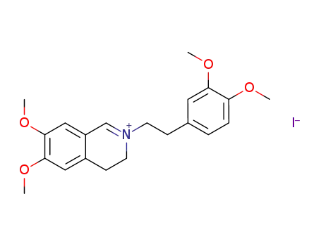 2-[2-(3,4-Dimethoxy-phenyl)-ethyl]-6,7-dimethoxy-3,4-dihydro-isoquinolinium; iodide