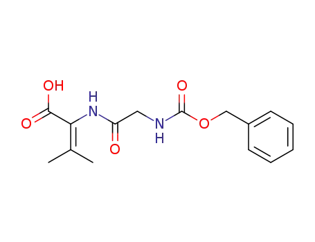 Molecular Structure of 113586-08-6 (2-Butenoic acid,
3-methyl-2-[[[[(phenylmethoxy)carbonyl]amino]acetyl]amino]-)