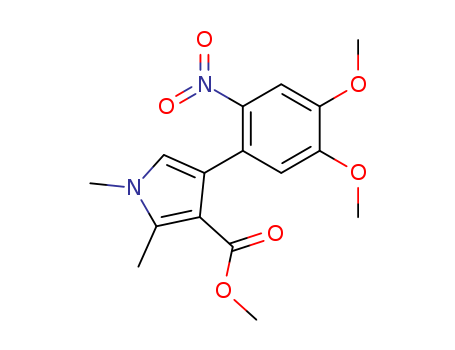 1H-Pyrrole-3-carboxylicacid, 4-(4,5-dimethoxy-2-nitrophenyl)-1,2-dimethyl-, methyl ester