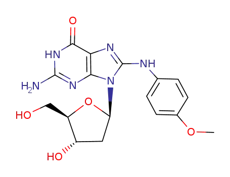 Guanosine, 2'-deoxy-8-[(4-methoxyphenyl)amino]-